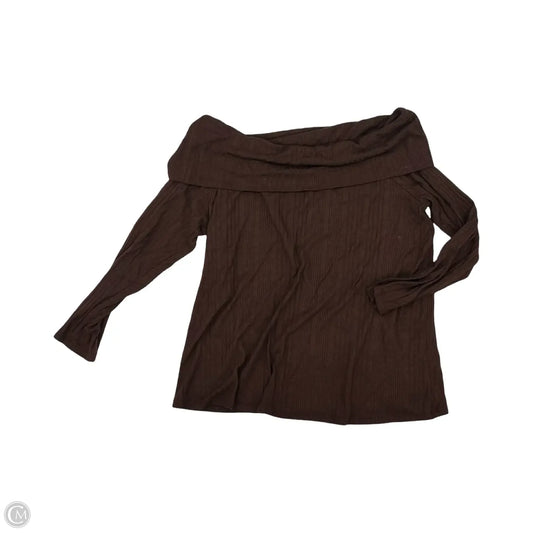 Sweater By Lane Bryant In Brown, Size: L