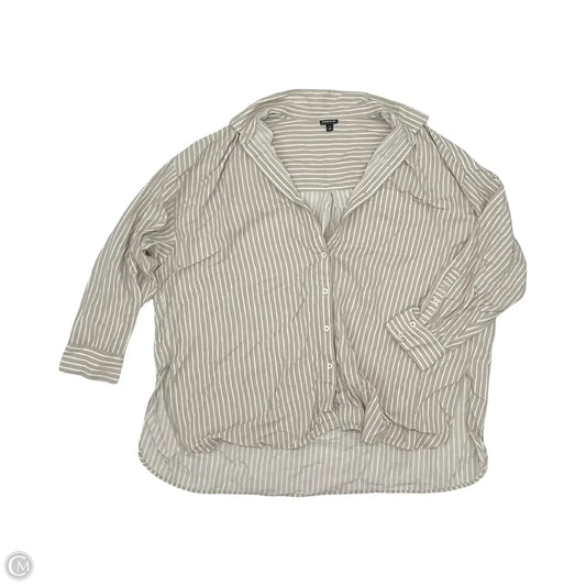 Blouse Long Sleeve By Torrid In Striped Pattern, Size: 1x