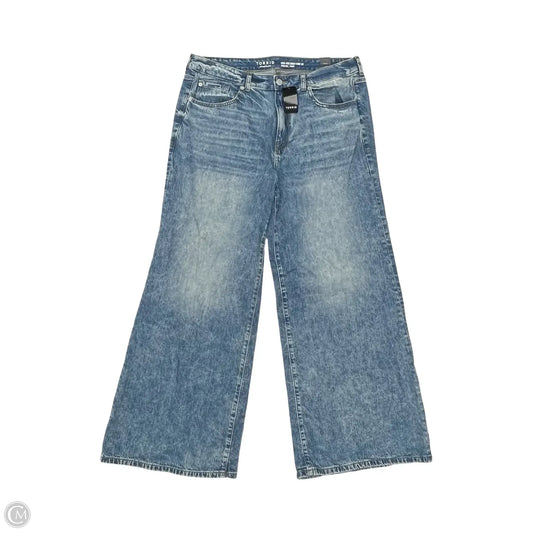 Jeans Wide Leg By Torrid In Blue Denim, Size: 16