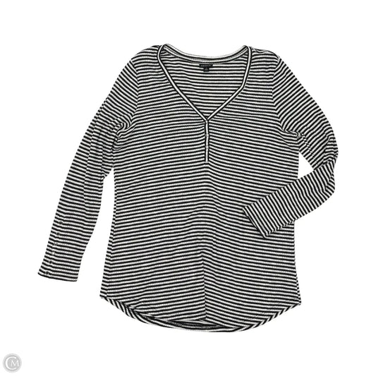Top Long Sleeve By Torrid In Black & Cream, Size: 1x
