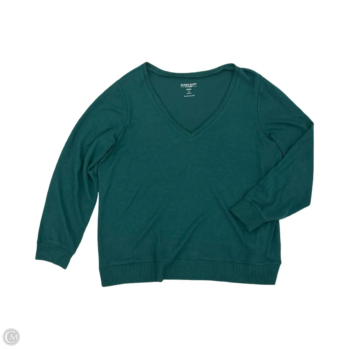 Top Long Sleeve By Torrid In Green, Size: 2x