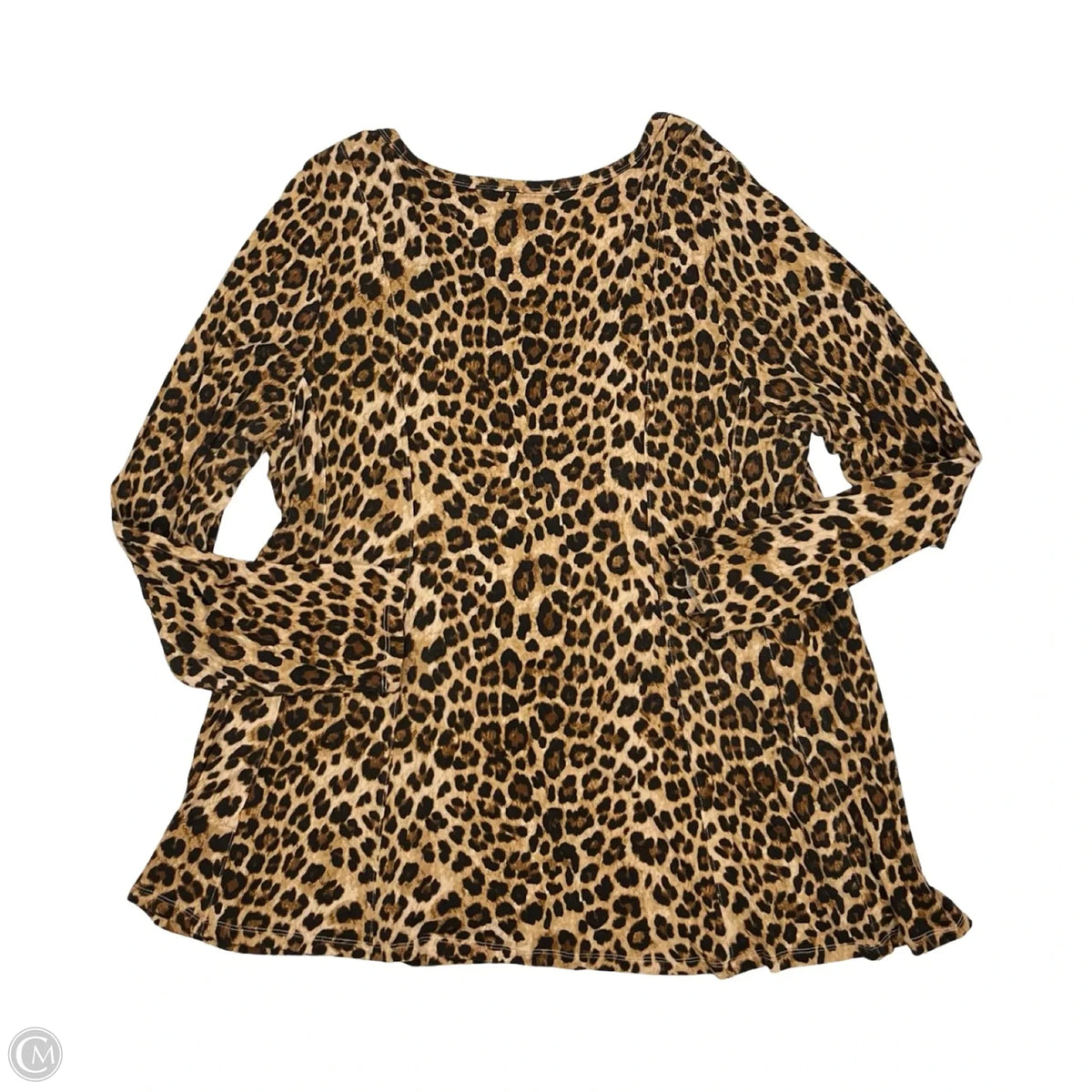 Top Long Sleeve By Torrid In Leopard Print, Size: 2x