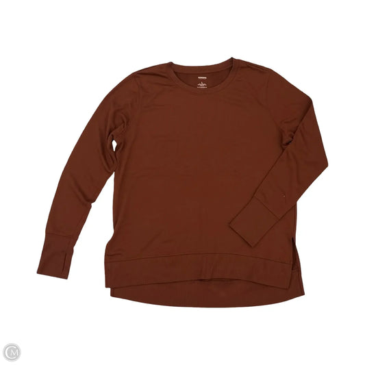 Top Long Sleeve By Sonoma In Brown, Size: L