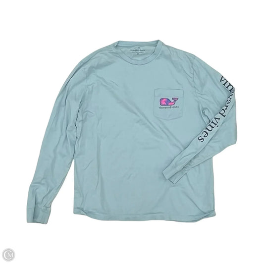 Top Long Sleeve By Vineyard Vines In Blue, Size: M