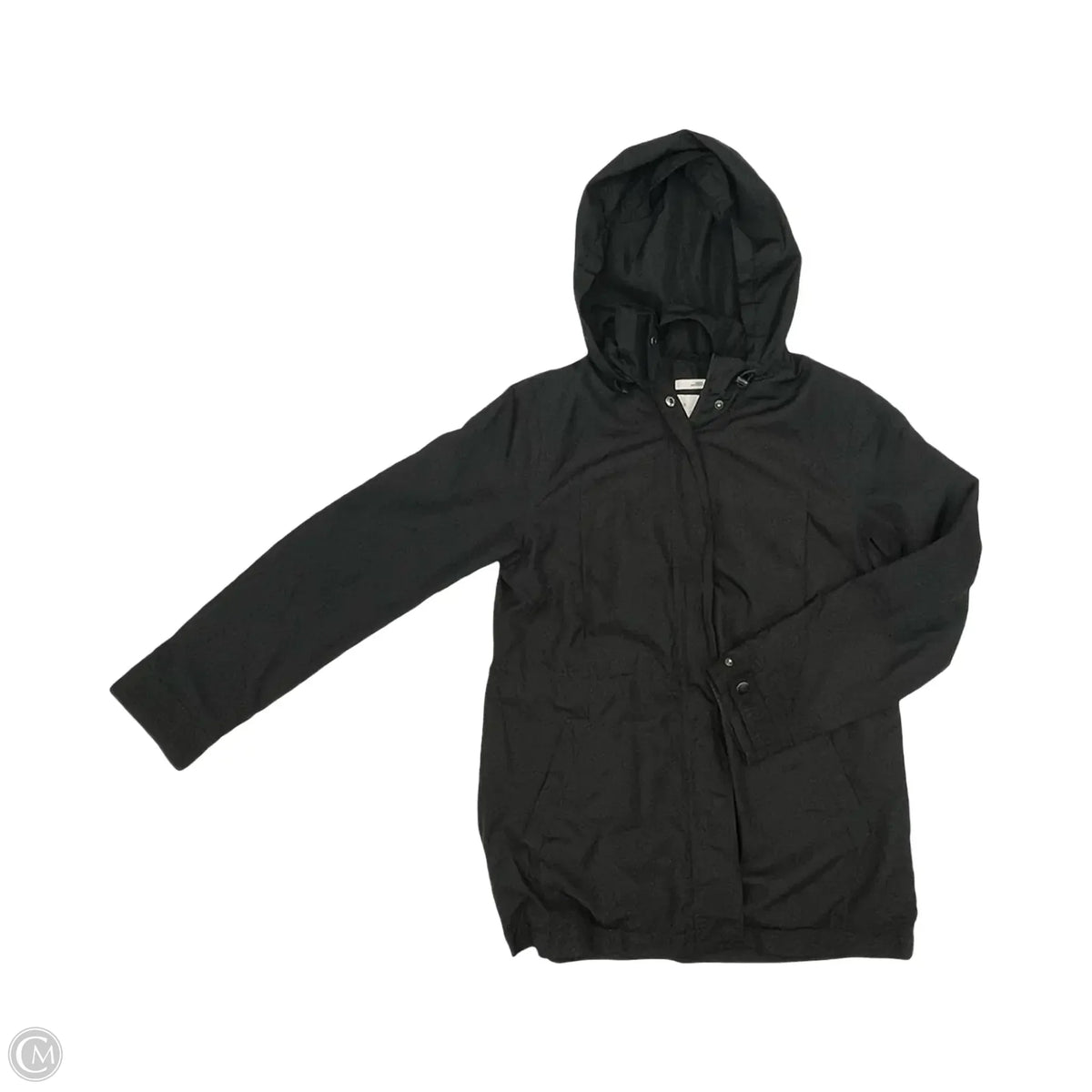 Coat Raincoat By A New Day In Black, Size: M