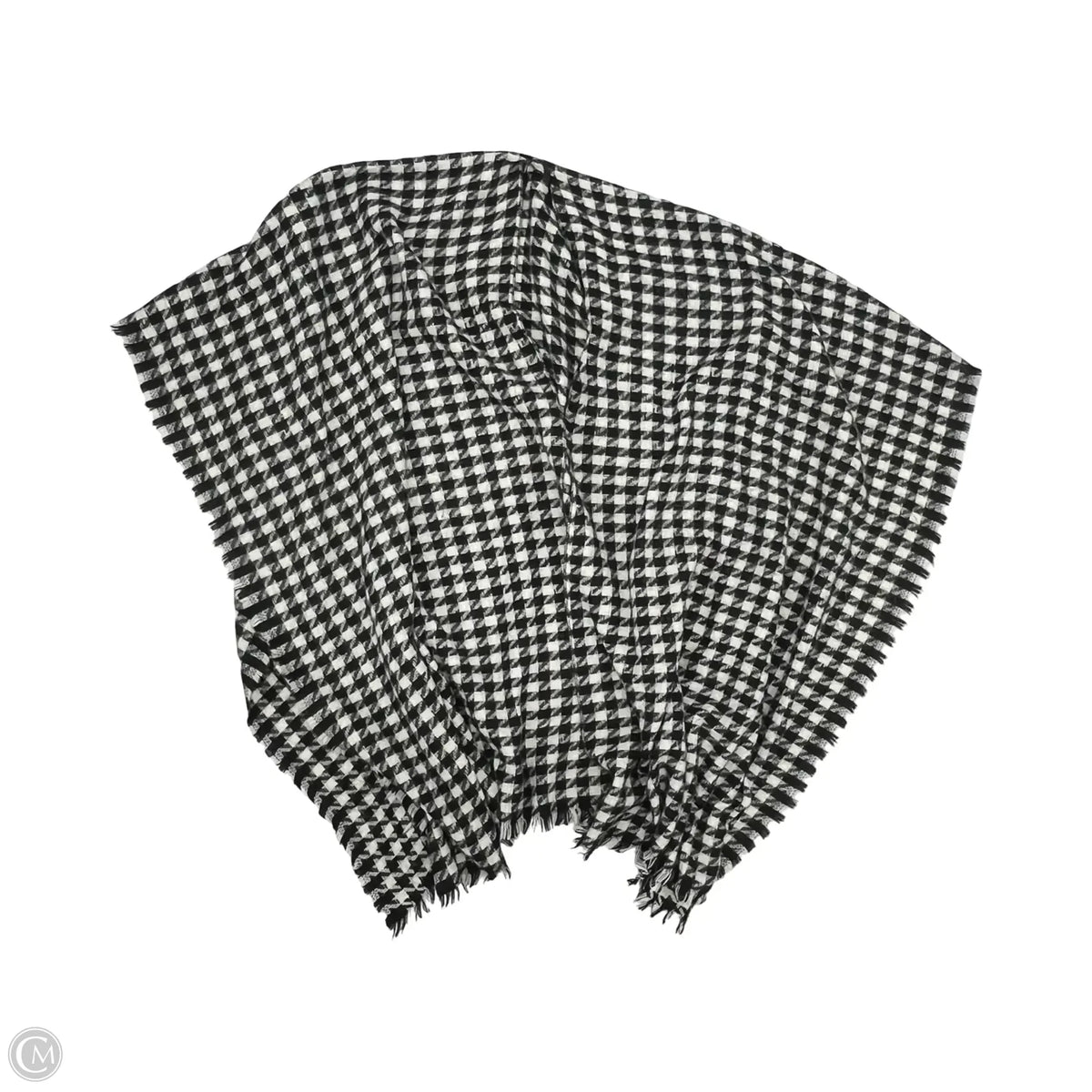 Shawl By Cmf In Black & Cream, Size: Os