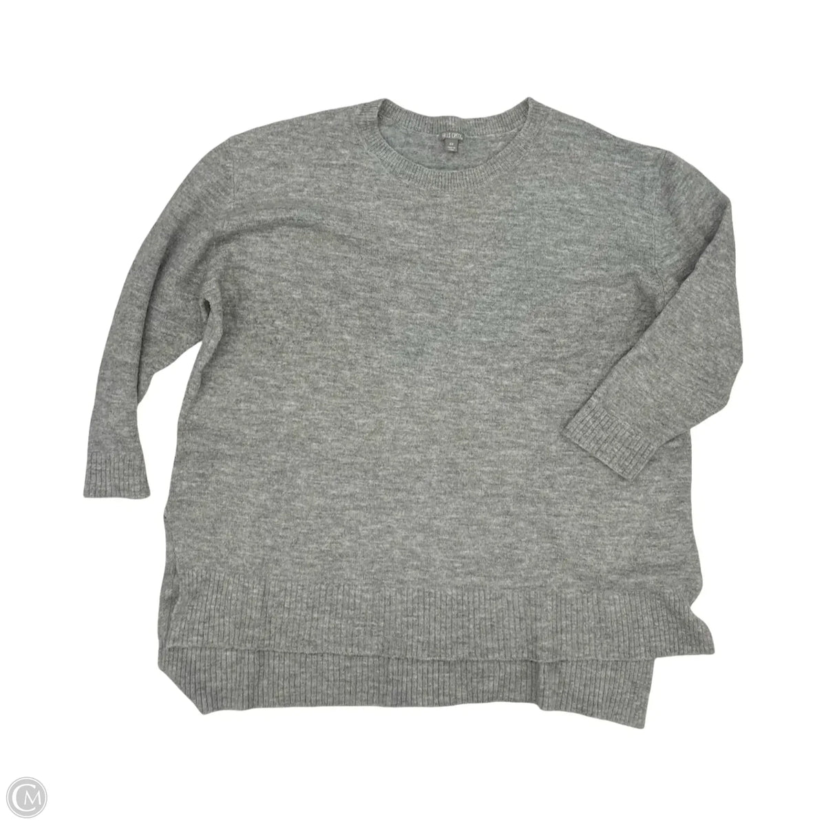 Sweater By Falls Creek In Grey, Size: 2x