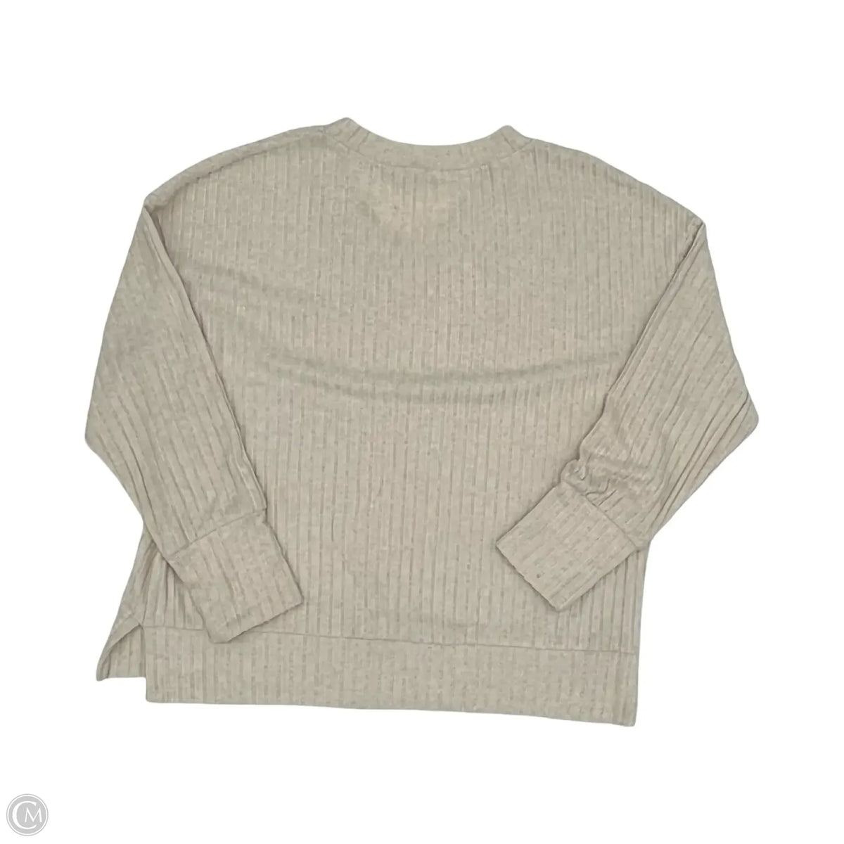 Top Long Sleeve By Cmf In Tan, Size: 2x