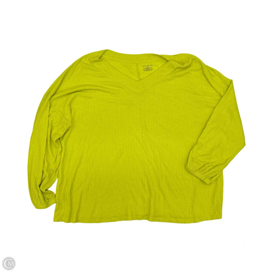 Top Long Sleeve By Lane Bryant In Green, Size: 22