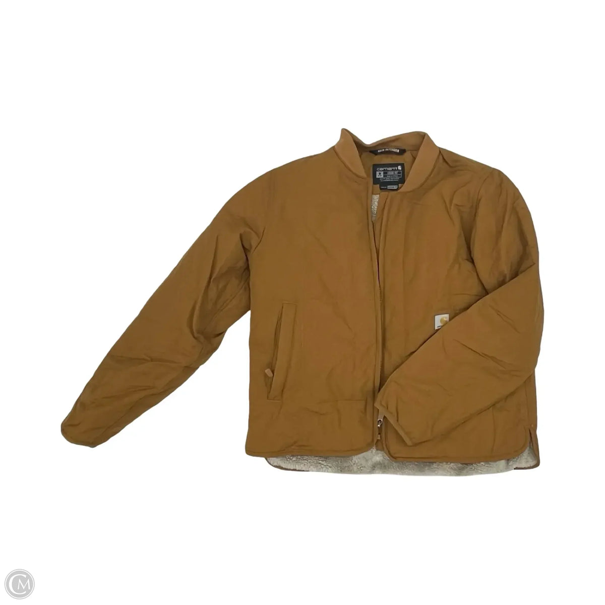 Coat Raincoat By Carhartt In Brown, Size: M