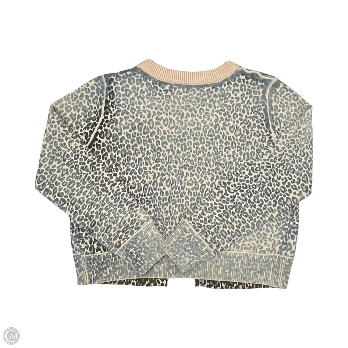Sweater Cardigan By Cmf In Leopard Print, Size: M