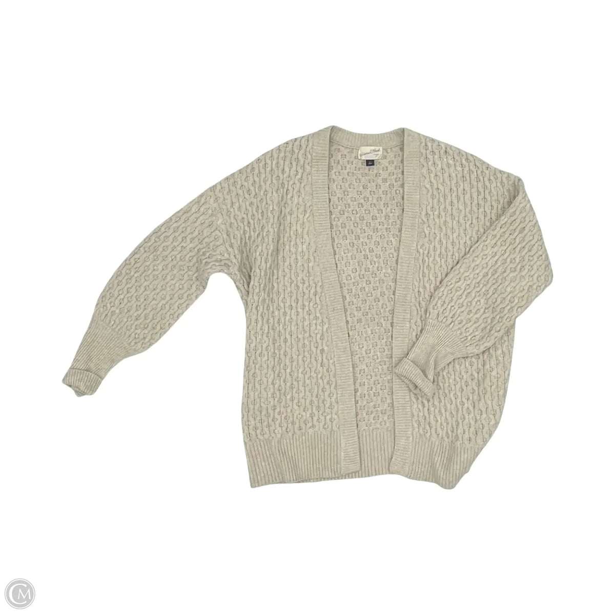 Sweater Cardigan By Universal Thread In Tan, Size: L