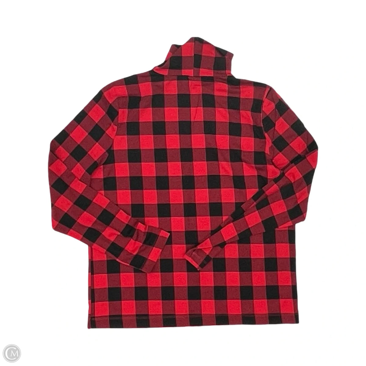 Top Long Sleeve By Loft In Black & Red, Size: Xl