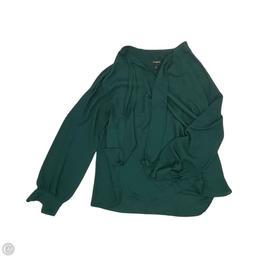 Blouse Long Sleeve By Banana Republic In Green, Size: Xl