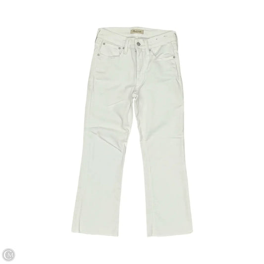 Jeans Flared By Madewell In White Denim, Size: 0