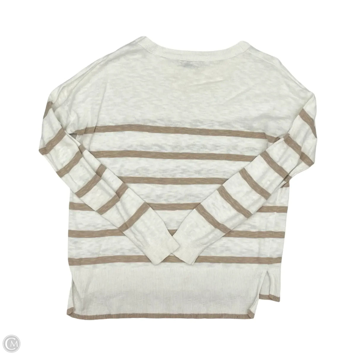 Sweater By Be Cool In Brown & Cream, Size: M