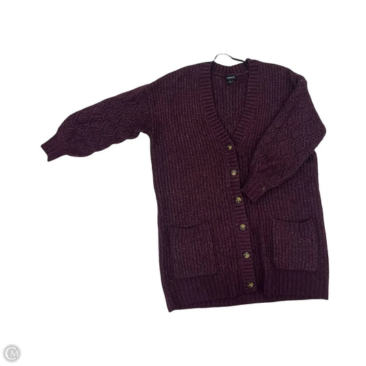Sweater Cardigan By Torrid In Purple, Size: M