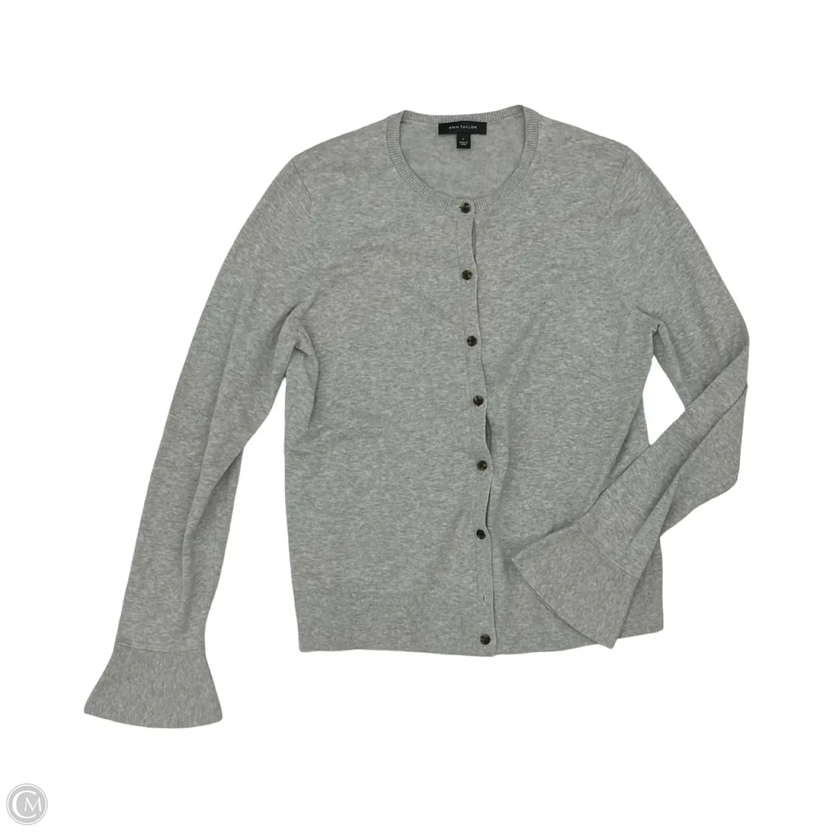 Cardigan By Ann Taylor In Grey, Size: L