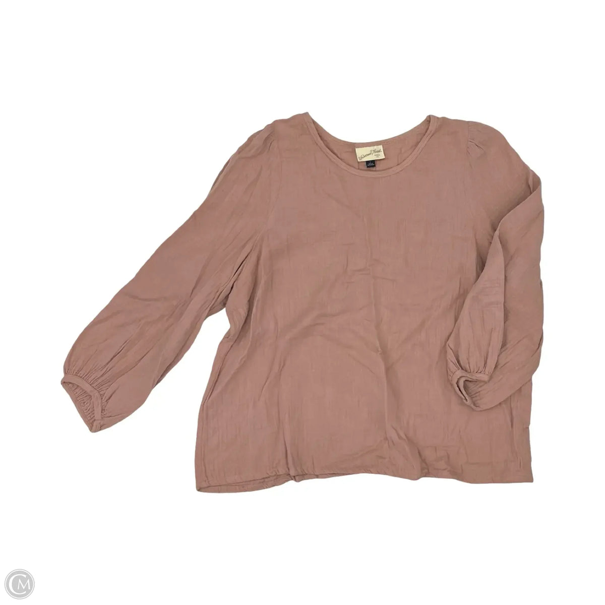Blouse Long Sleeve By Universal Thread In Pink, Size: L