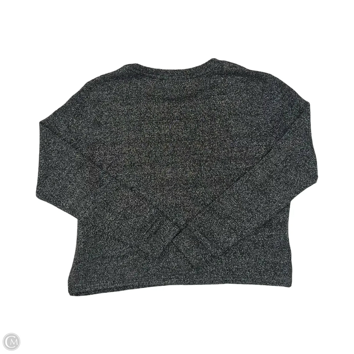 Blouse Long Sleeve By Divided In Black & Silver, Size: M