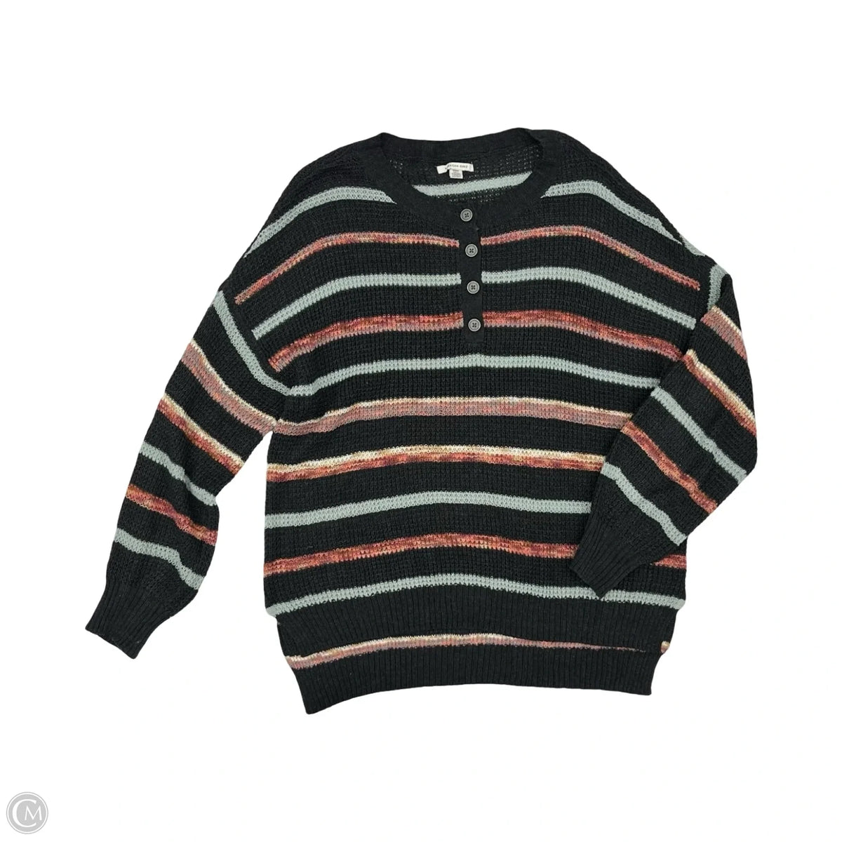 Sweater By American Eagle In Striped Pattern, Size: M