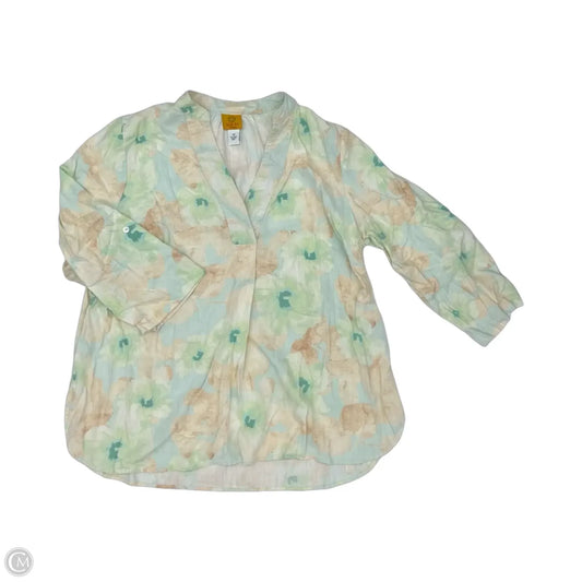 Blouse 3/4 Sleeve By Ruby Rd In Multi-colored, Size: 1x