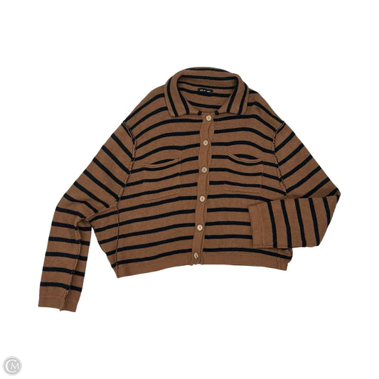 Sweater By Blu Pepper In Black & Brown, Size: M
