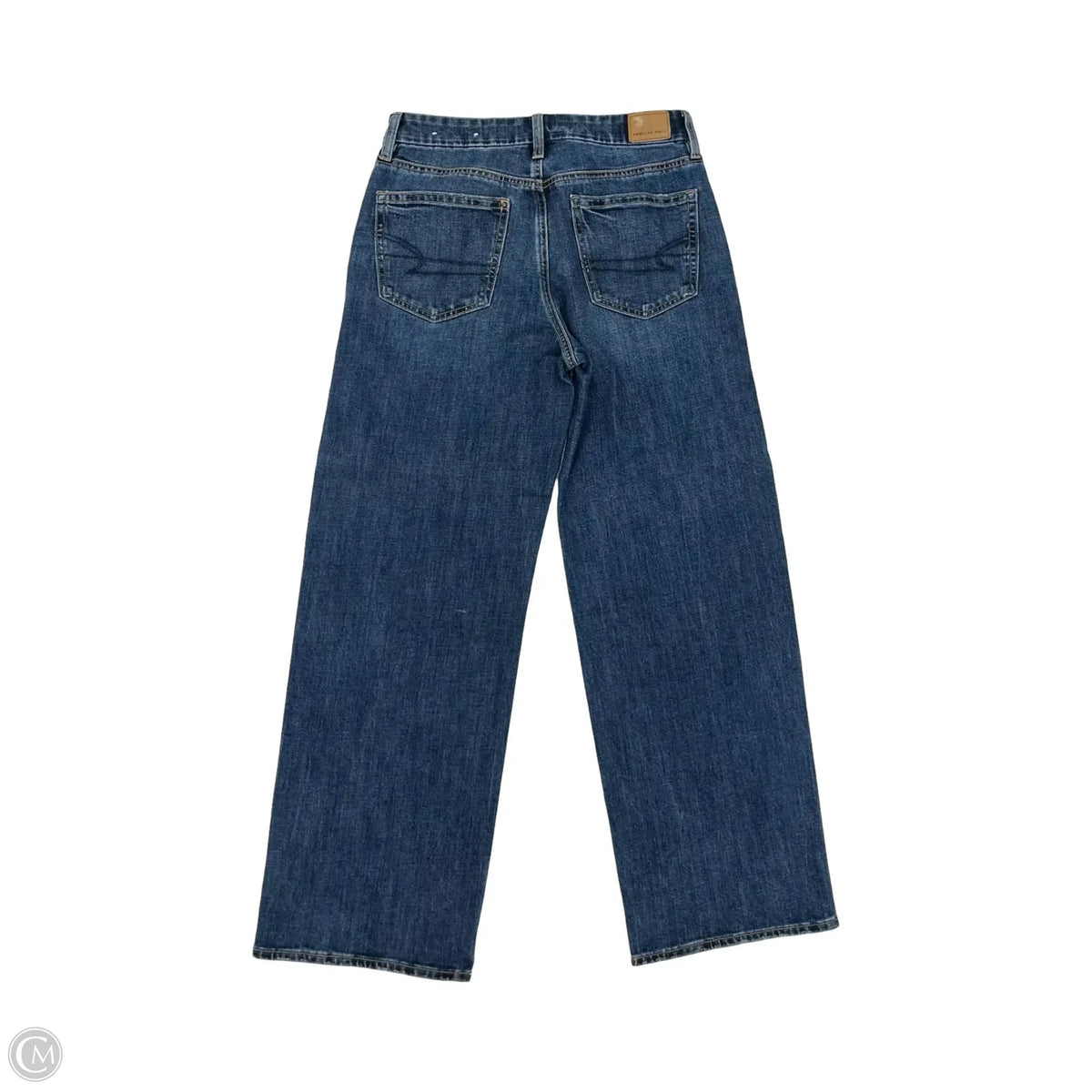 Jeans Straight By American Eagle In Blue Denim, Size: 6
