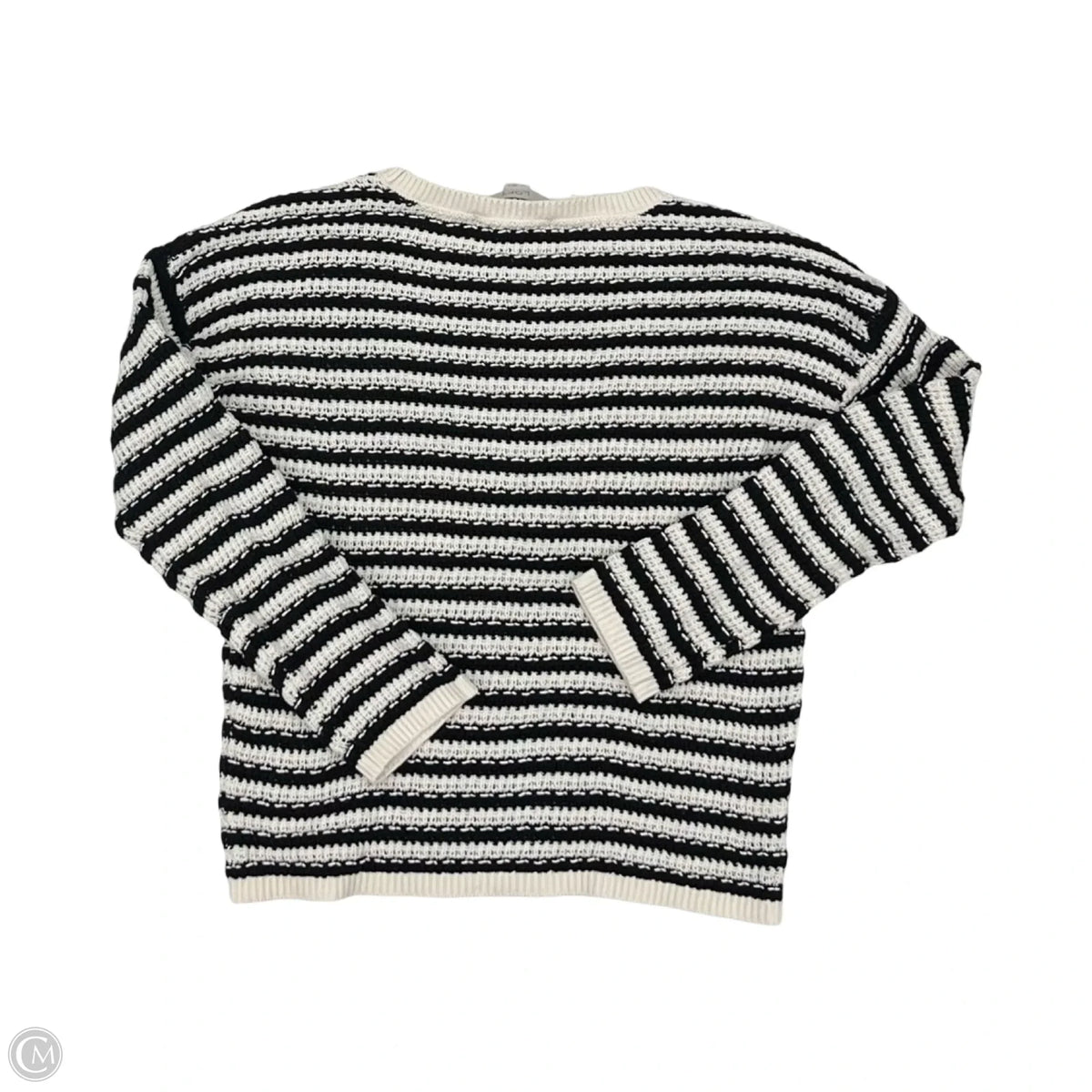 Sweater By Loft In Black & Cream, Size: Sp