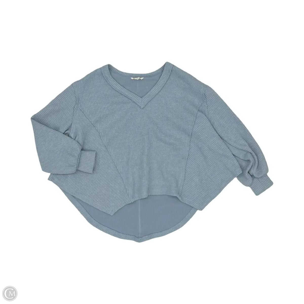 Top Long Sleeve By Blu Pepper In Blue, Size: Xs