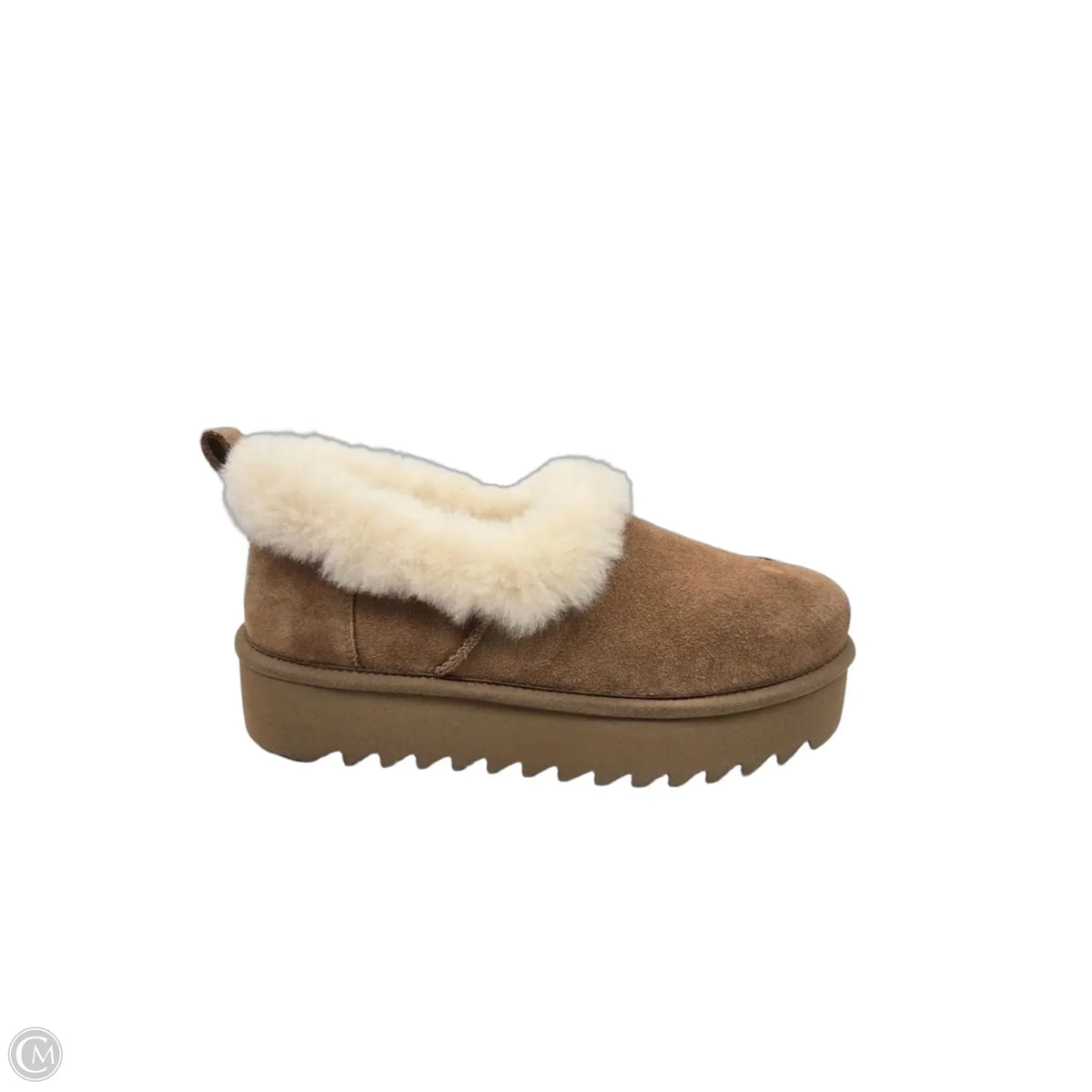 Boots Designer By Ugg In Brown, Size: 9
