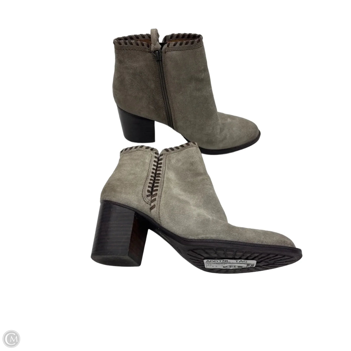 Boots Leather By Sofft In Grey, Size: 8.5