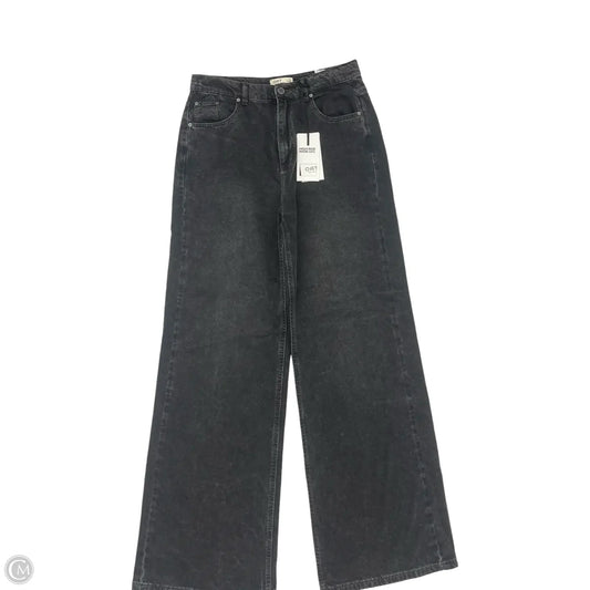 Jeans Straight By Oat In Black Denim, Size: 10