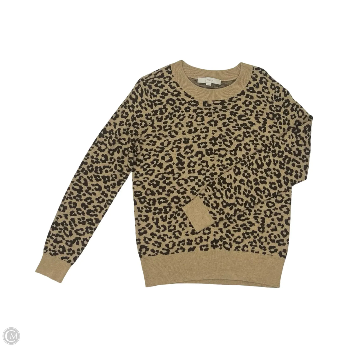Sweater By Loft In Leopard Print, Size: S