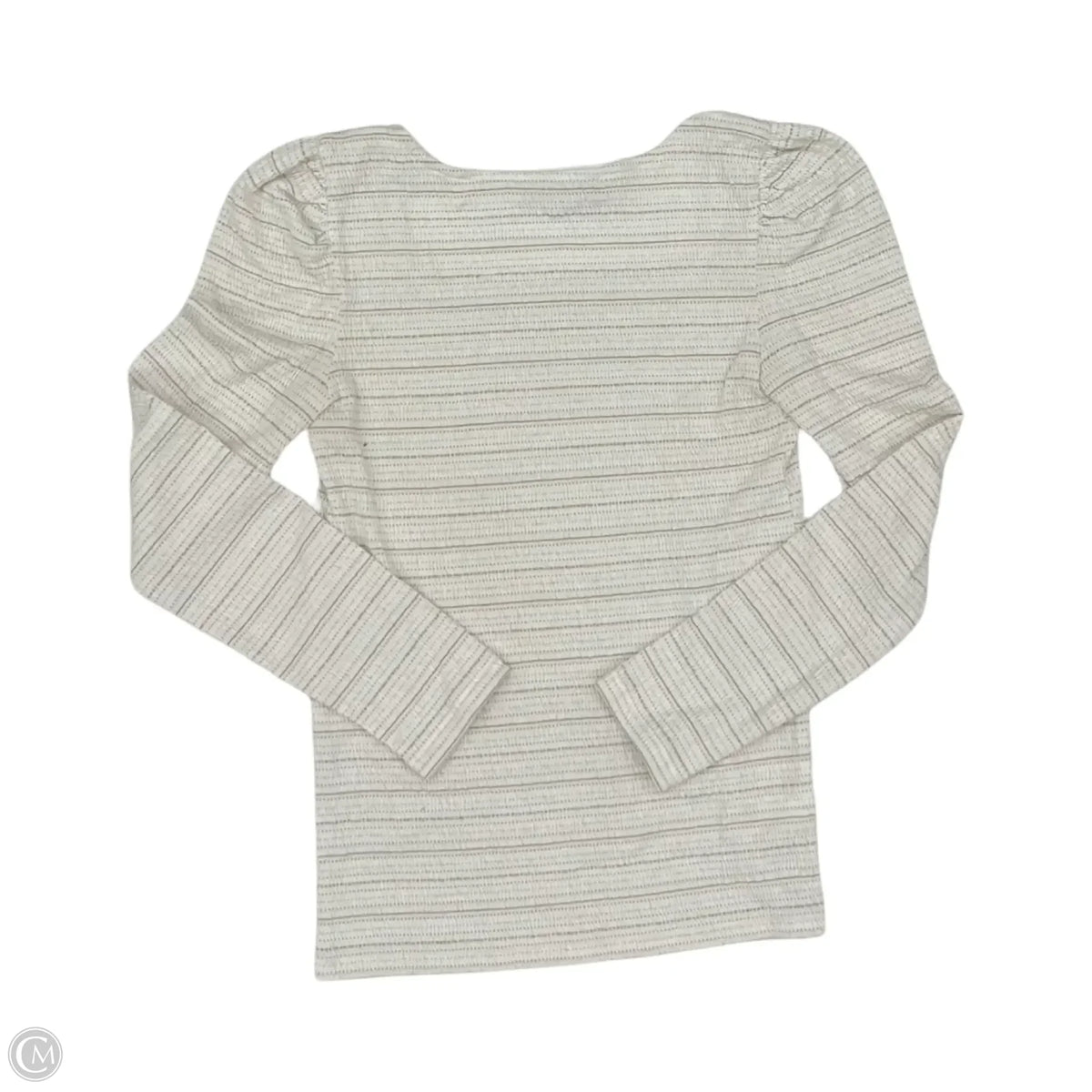 Top Long Sleeve By Loft In Striped Pattern, Size: S