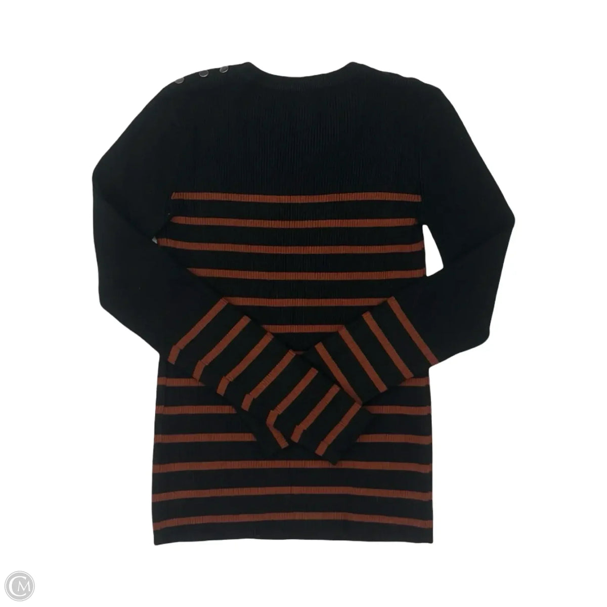 Sweater By Premise In Black & Orange, Size: M