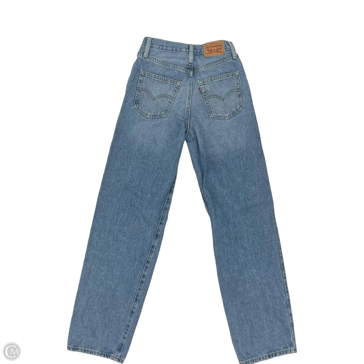 Jeans Straight By Levis In Blue Denim, Size: 0