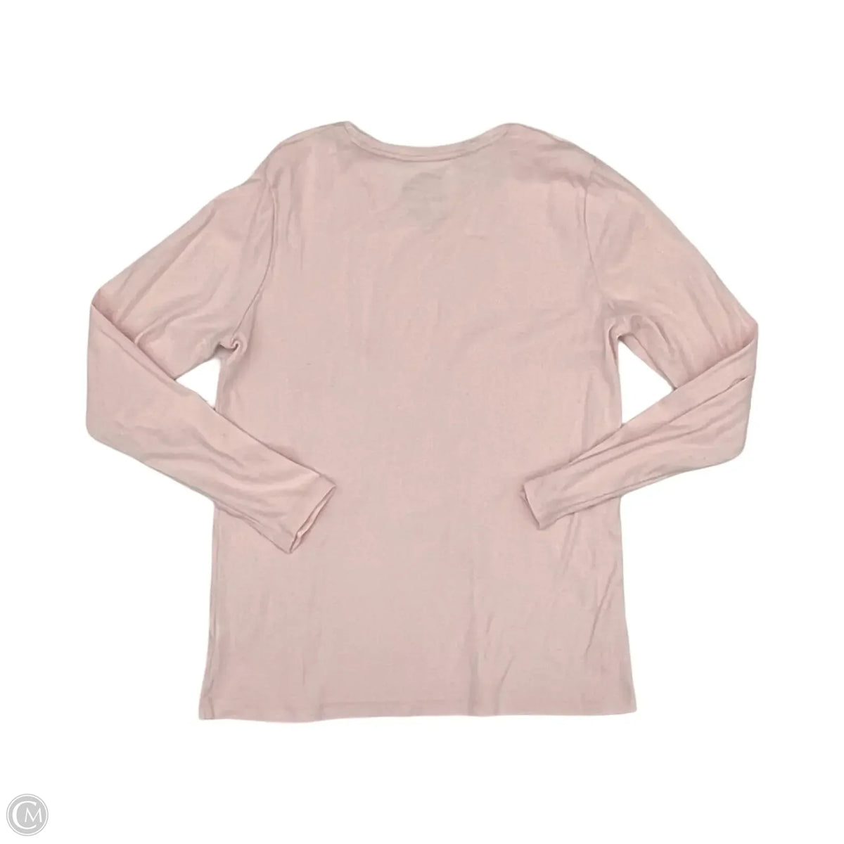 Top Long Sleeve Basic By Croft And Barrow In Pink, Size: M