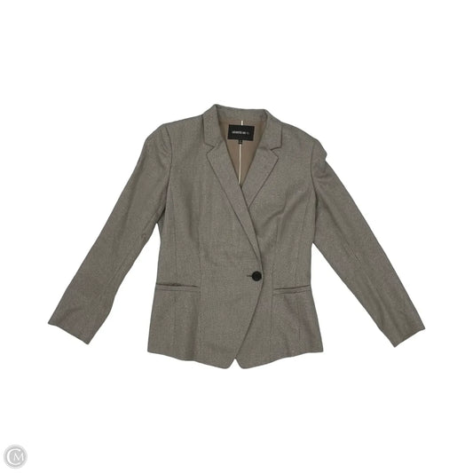 Blazer Designer By Lafayette 148 In Tan, Size: S