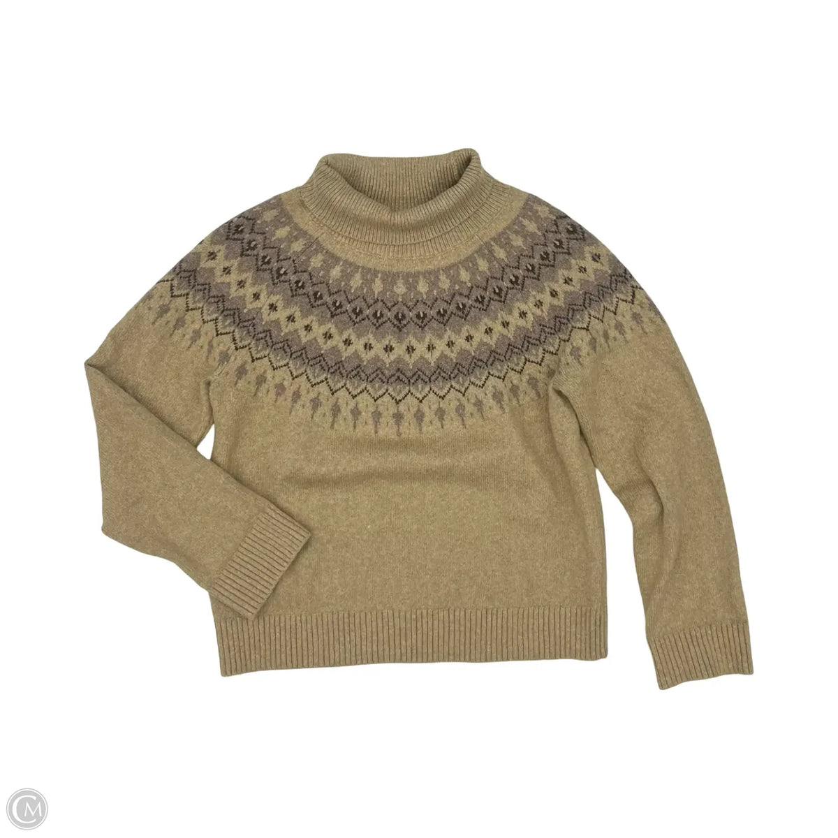 Sweater By Haven In Brown & Tan, Size: S