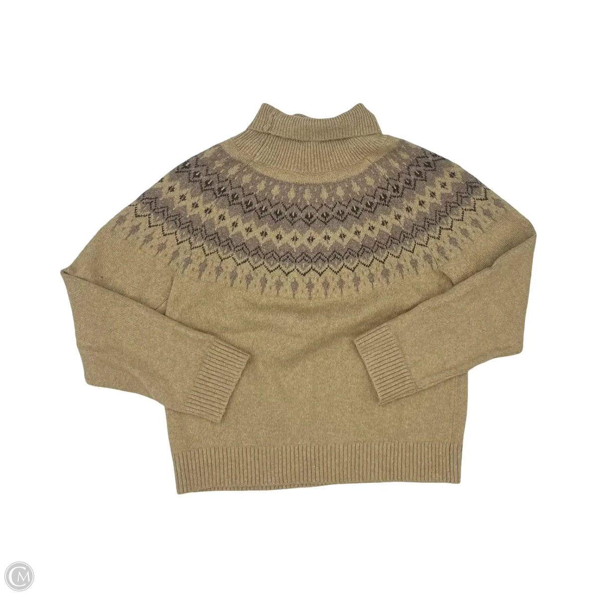 Sweater By Haven In Brown & Tan, Size: S