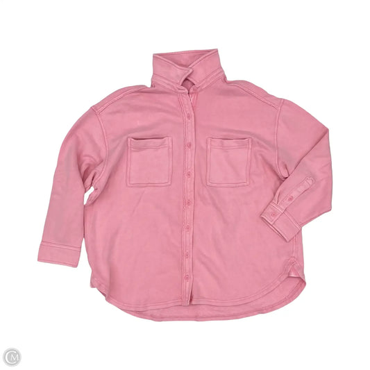 Top Long Sleeve By Aerie In Pink, Size: S
