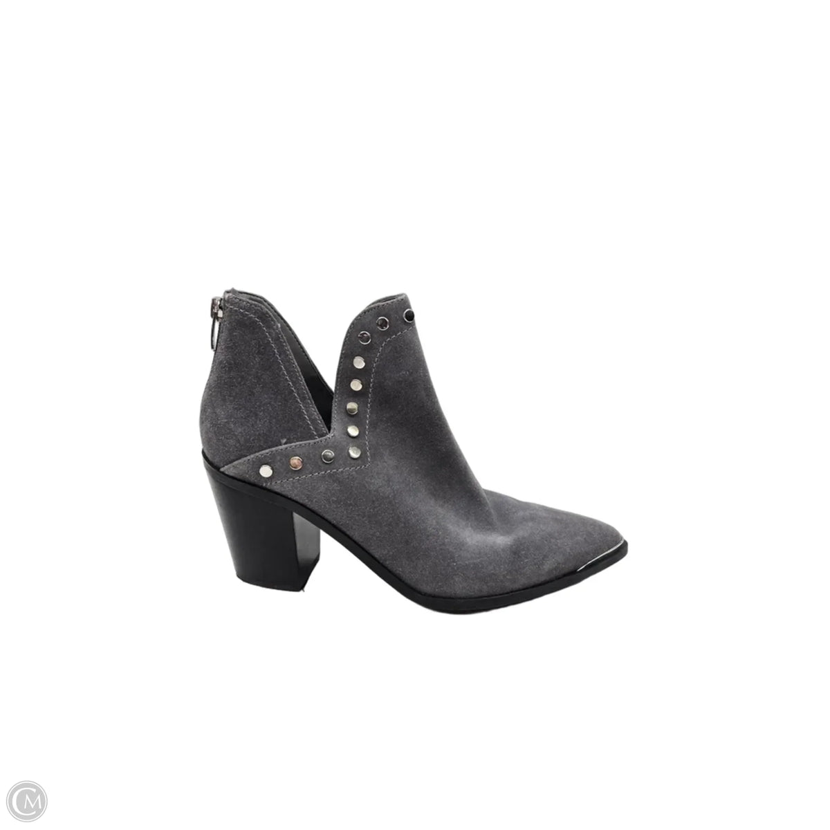 Boots Leather By Marc Fisher In Grey, Size: 9