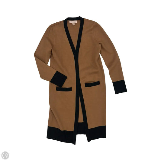 Sweater Cardigan By Philosophy In Black & Brown, Size: M