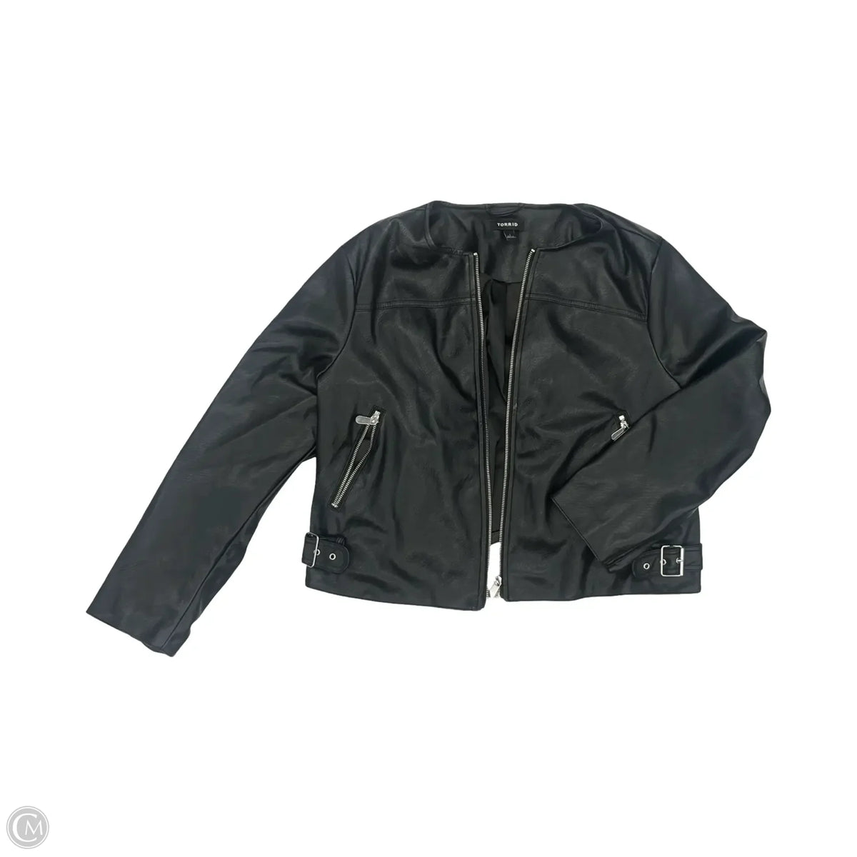 Jacket Moto By Torrid In Black, Size: 1x