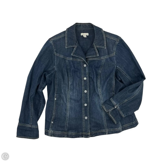 Jacket Denim By Coldwater Creek In Blue Denim, Size: 1x