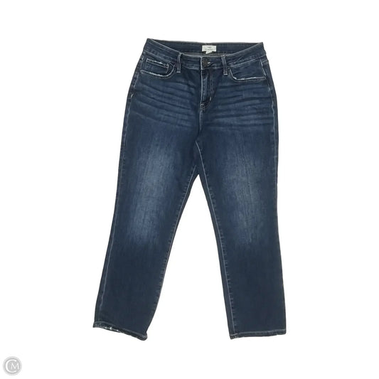 Jeans Cropped By Maurices In Blue Denim, Size: 12