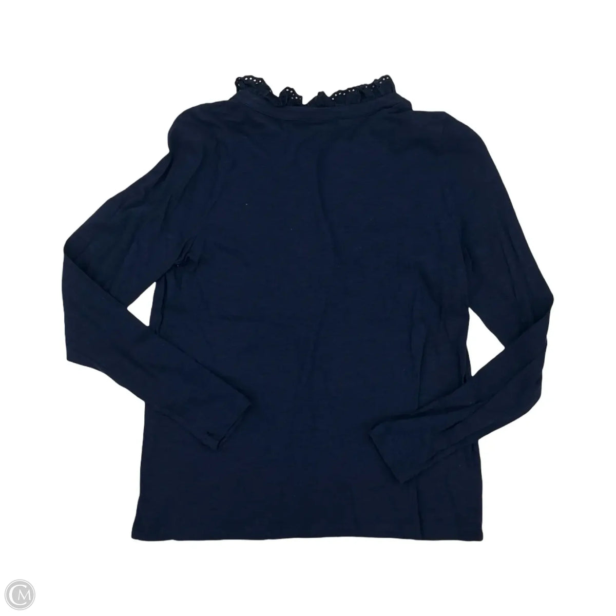Blouse Long Sleeve By Loft In Navy, Size: S