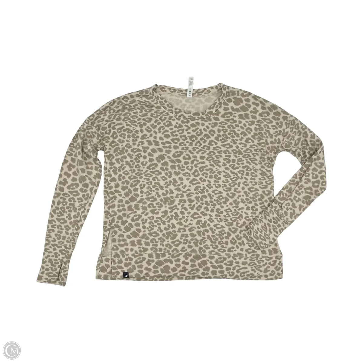 Top Long Sleeve By Glyder In Leopard Print, Size: M