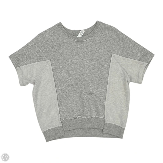 Athletic Top Short Sleeve By 90 Degrees By Reflex In Grey, Size: S